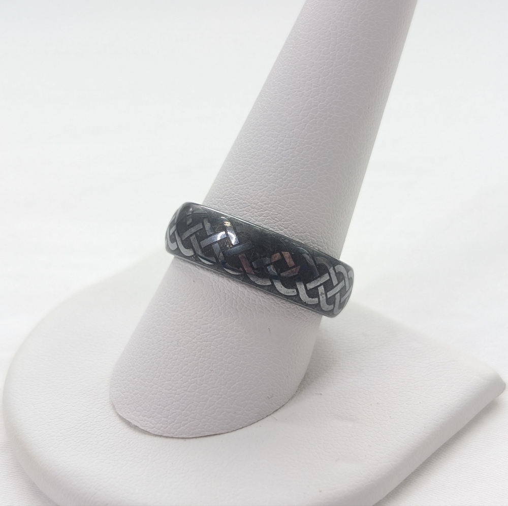Triton Celtic Knot Tungsten Men's Wedding Band Ring Size 10 - Picture 3 of 7